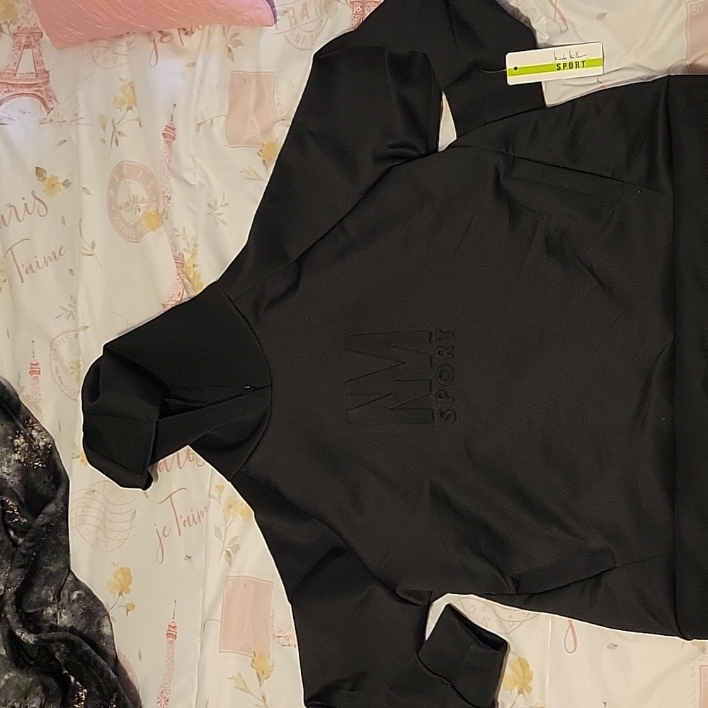 Nicole Miller sport hoodie sz lg NWT